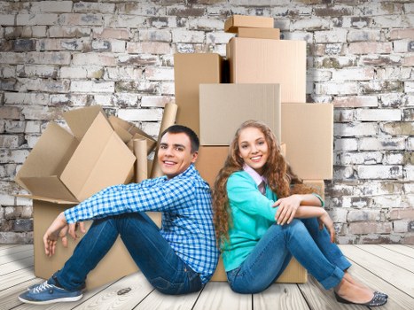 Local Kingsbury removals service planning a home move with packing supplies