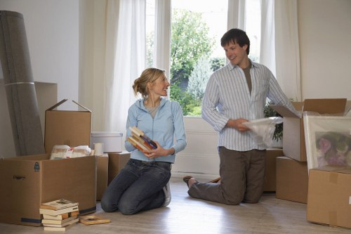 Removal van loaded for a smooth house move in Kingsbury