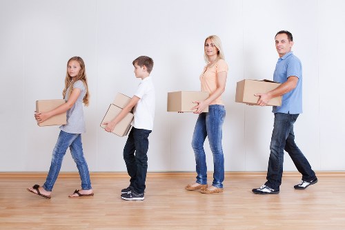Storage and relocation items prepared for Kingsbury removals